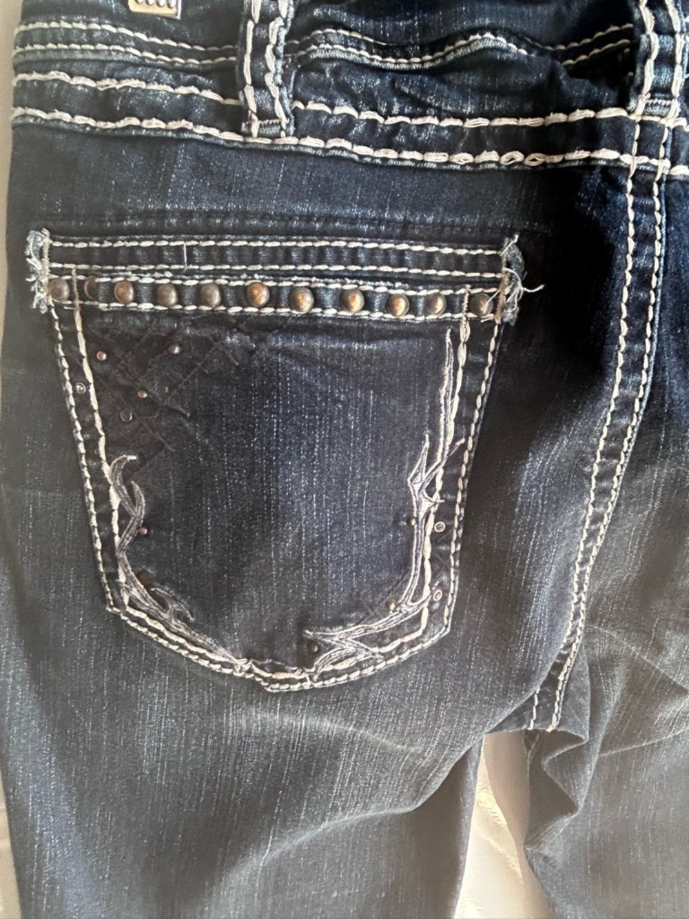 Silver Jeans Dark Blue Tuesday slim boot 34/33 - Picture 5 of 5